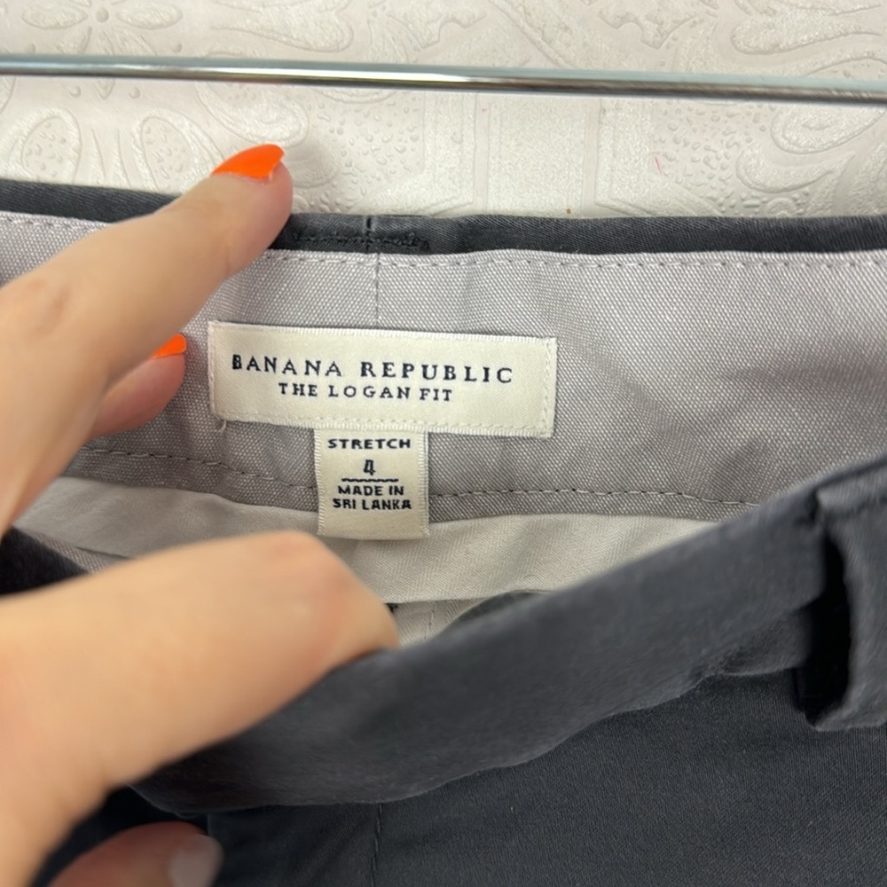 Banana Republic The Logan Fit Career Pants Wide Leg Straight Bundle Work Office - Picture 11 of 12